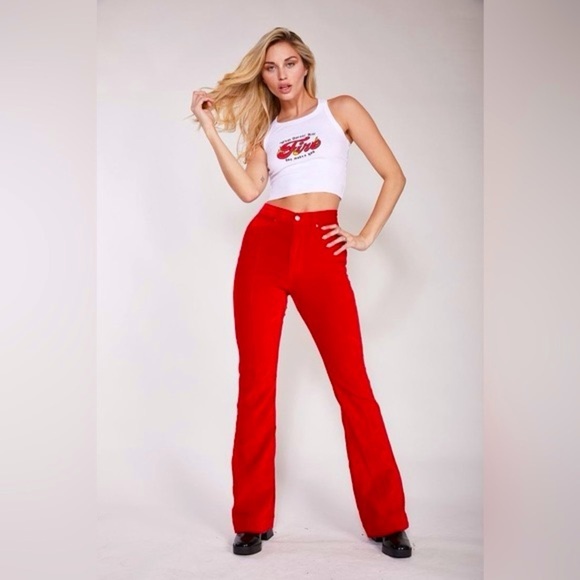 REVICE DENIM Venus Velvet Flares Mars Bars 29 - Picture 1 of 11
